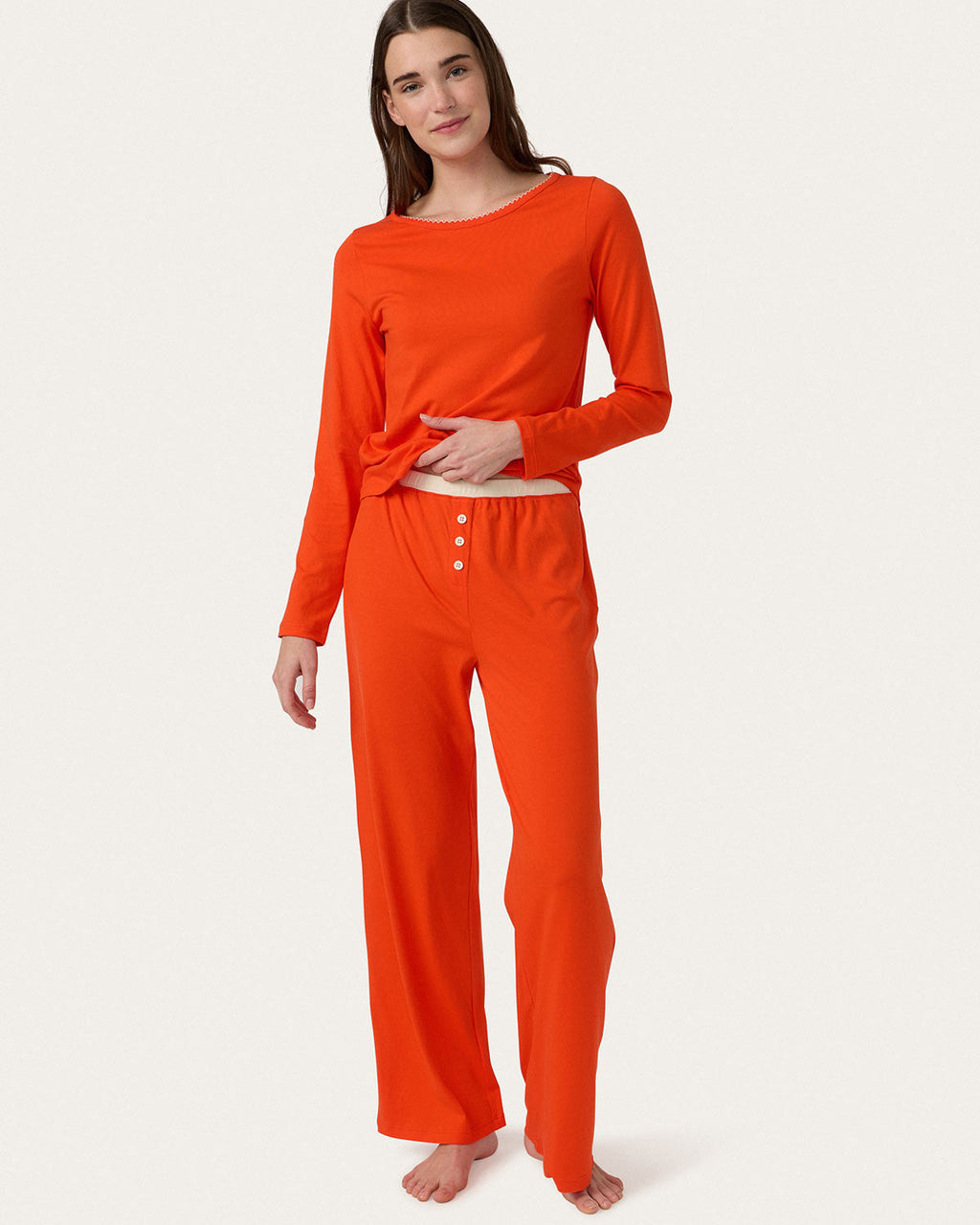 Ellie PJ Set in Scarlet
