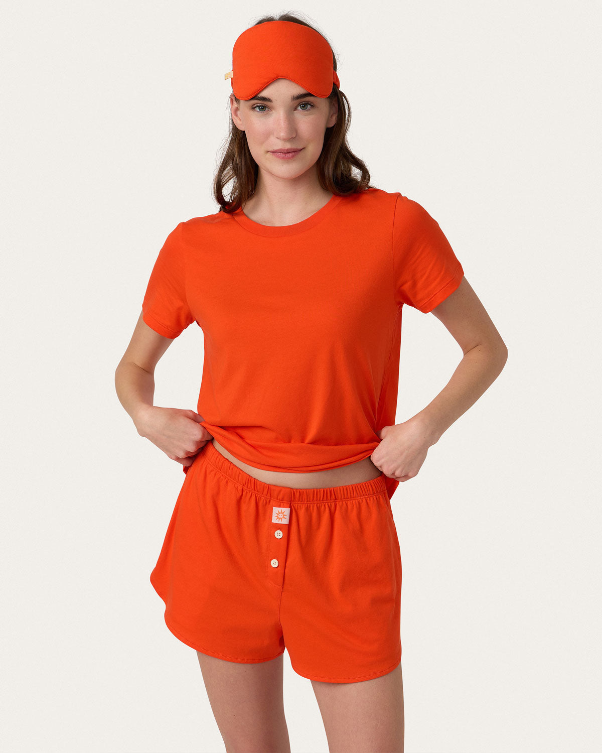 Mia Boxer Mask Set in Scarlet